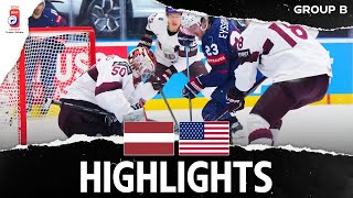 Highlights  Latvia vs USA  2024 MensWorlds [upl. by Suvart413]