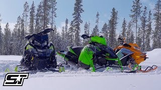 2019 800Class 137Inch Shootout Polaris VS Arctic Cat VS SkiDoo [upl. by Margret]