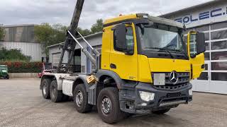 MercedesBenz Arocs Actros 3243 8x4 Abrollkipper Meiller 30 Tonnen aus Baujahr 2016 [upl. by Thurlow]