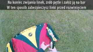 Nauka kite składanie latawca treningowego [upl. by Adnek]