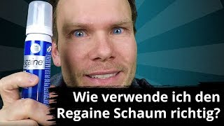 Wie verwende ich Regaine Schaum richtig Regaine Anwendung [upl. by Adelaja]