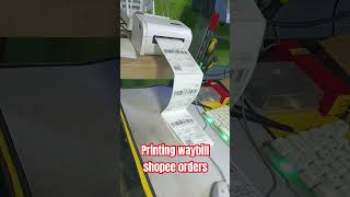 Printing shopee orders waybill [upl. by Elgna]