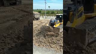 Best Action Strong Shantui Dozer Pushing Soil Into Water pnmachines [upl. by Haig]