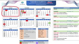 Calendário acadêmico da Unopar  Anhanguera  Uniderp 20241 [upl. by Eremaj]