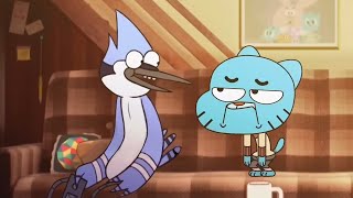 Si Mordecai y Gumball se hubieran Conocido [upl. by Haonam680]