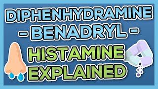 Diphenhydramine BenadrylBanophen Nursing Drug Card Simplified  Pharmacology [upl. by Oos]