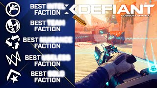 XDefiant The BEST Factions You Need to Use Comprehensive Faction Guide [upl. by Asiak]