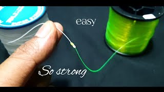 How to Tie Monofilament To Monofilament  Fishing knot  the best knot [upl. by Epul603]