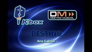 ANA GABRIEL DESTINO KARAOKE [upl. by Brahear]