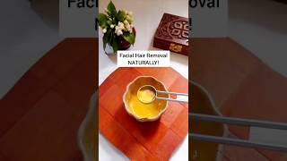 Facial hair removal  Remove face hair at home  home remedies  Diy  skincare ytshortsindia yt [upl. by Amitaf]