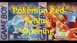 Pokémon Red amp Blue Music Opening Theme [upl. by Llertram]