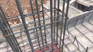 correct method of 6 leg stirrup fixing in rcc column explained at construction site [upl. by Suiravad523]