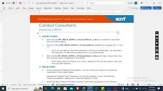 New Perspectives Word 2019 Module 3 End of Module Project 1  Catalyst Consultants newperspectives [upl. by Garrity]