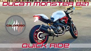 Quick Ride 2016 Ducati Monster 821 Truist Park [upl. by Ainos]