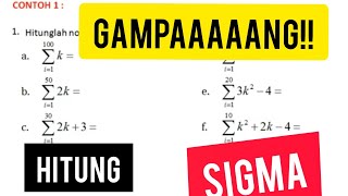 Cara cepat menghitung Notasi SIGMA PART 1 [upl. by Ozner28]