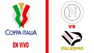 Napoli 50 Palermo en vivo Copa Italia [upl. by Ahsietal]