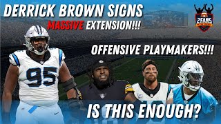 Carolina Panthers  Derrick Browns Extension  Offensive Playmakers  Is This Enough 0416 [upl. by Annaesor77]