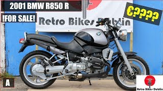 2001 BMW R 850 R  2001 BMW R 850 R roadster 26k Topcase Overview [upl. by Dorie122]