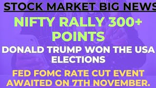 NIFTY RALLY TODAY FOMC RATE CUT RBI RATE CUT USDINR UP STOCK MARKET UPDATES [upl. by Haizek]