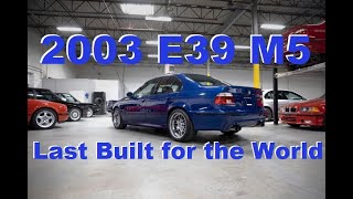 3rd From The Last E39 M5 Build Worldwide 2003 LeMans Blue over Black w30K Miles  Now Available [upl. by Ayaros302]