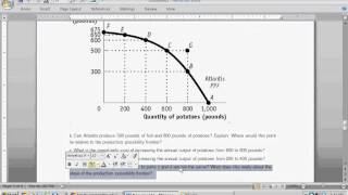 Production Possibility Frontier PPF  Intro to Microeconomics [upl. by Margaret]