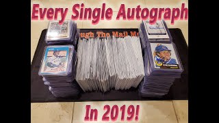 Through The Mail Autograph 2019 Recap  My Complete TTM Autograph Collection And Looking Toward 2020 [upl. by Aiuqal]