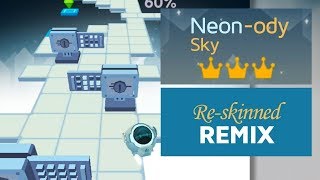 Rolling Sky  Neonody Sky ft Remix ReSkinned Version [upl. by Noterb]