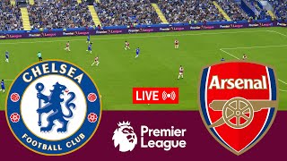 LIVE Chelsea vs Arsenal Premier League 2324 Full Match  Video Game Simulation PES 2021 [upl. by Ahsemat250]