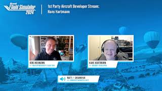 1st Party Aircraft Developer Stream  Hans Hartmann [upl. by Meggy]