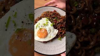 I tried Jjajangmyeon instant noodles Chapagetti 🍜 [upl. by Nahsrad]