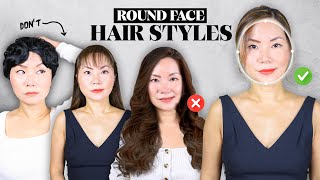 5 Best and Worst Hair Styles if you have a round face like me [upl. by Nawram]