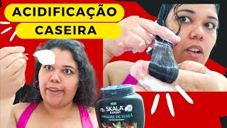 RECEITA DE ACIDIFICAÃ‡ÃƒO CAPILAR CASEIRA COM VINAGRE DE MAÃ‡Ãƒ [upl. by Aleibarg836]