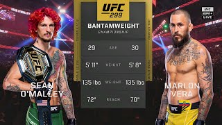 UFC 299 Sean OMalley vs Marlon Vera 2 Full Fight [upl. by Holcomb]