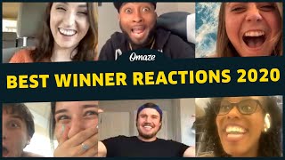 Favorite Winner Giveaway Reactions of 2020  Omaze [upl. by Newhall]