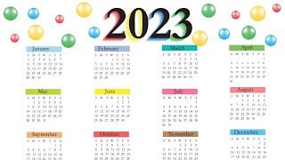 Calendar 2023 with Holidays  Kalendar 2023  indian festival with holidays 2023  Compedu knowledge [upl. by Suzy857]