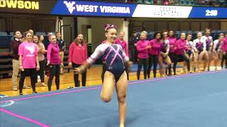 Gymnastics Routine of the Meet vs GW amp Towson  12118 [upl. by Dorweiler]