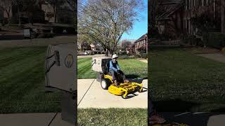 Walker mowers working on leaves [upl. by Arikahc193]