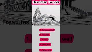 Dravidian style temple architecture  Art amp culture upsc [upl. by Nyllek]