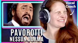 How Is It Possible  Pavarotti  Nessun Dorma The Three Tenors 1994  Vocal Coach ReactsAnalysis [upl. by Cassella]