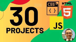 HTML CSS JS projects Beginner 30 projects using HTML CSS and JavaScript [upl. by Essila]