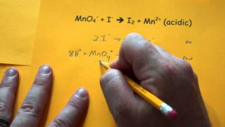 Balancing Redox Reactions Acidic Conditions [upl. by Saffier344]