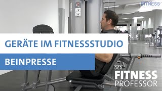 Geräte im Fitnesstudio  Beinpresse [upl. by Pepi89]