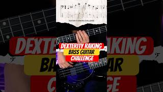 Bass Guitar Dexterity Raking Challenge [upl. by Theona600]