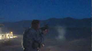 Firing the M320 40mm Grenade Launcher in Afghanistan [upl. by Soluk504]