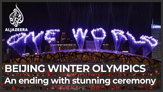 Beijing Winter Olympics officially closes with stunning ceremony [upl. by Suzan886]