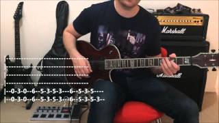 Ozzy Osbourne  No More Tears  Quick Riff Guitar Lesson [upl. by Grannie]