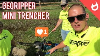 GeoRipper Mini Trencher Demonstration amp Review [upl. by Casteel695]