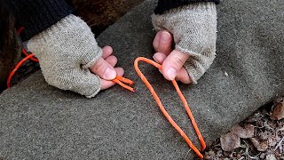 Simple Cinch Knot for Bushcraft and Camping [upl. by Arel]