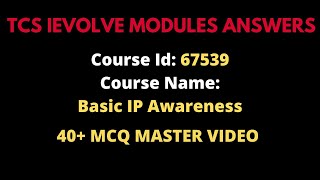 40MCQS  TCS Course ID 67539 Mandatory course  TCS course 67539 answer sheetSauravMoreReacts [upl. by Sisi]