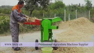 Small but useful rice and wheat thresher machine  rice thresher machine  wheat threshing machine [upl. by Pantin]